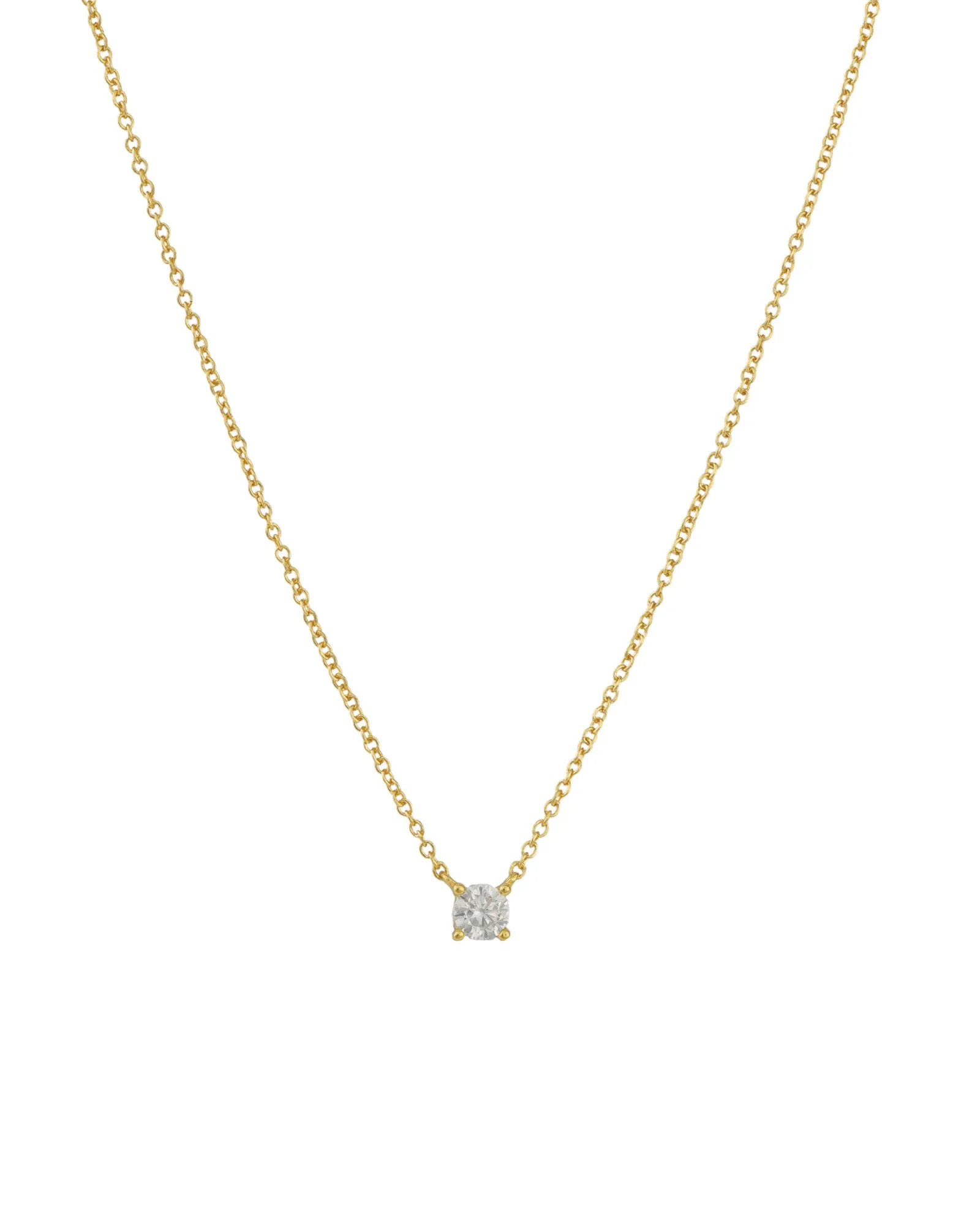 Solitaire CZ Necklace sold by Blue Ruby