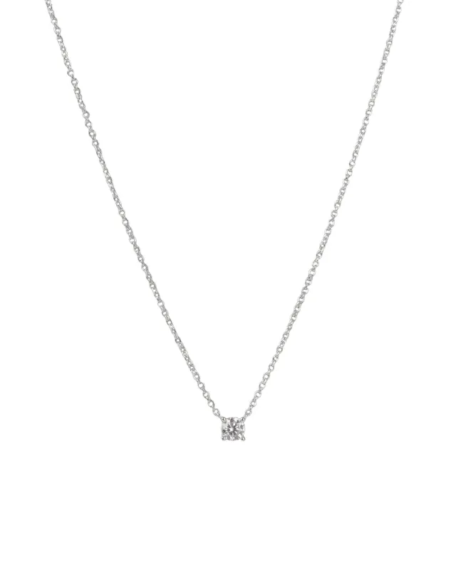 Solitaire CZ Necklace sold by Blue Ruby