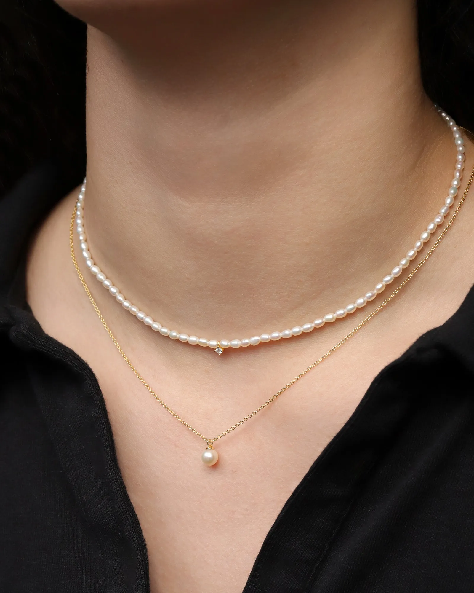 Single Pearl Drop Necklace sold by Blue Ruby product image thumbnail 2