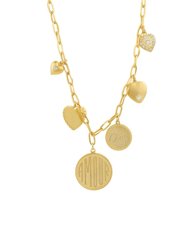 Armour Heart Charm Necklace sold by Blue Ruby