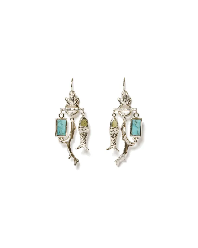 Mini Koi Chandelier Earrings sold by Blue Ruby