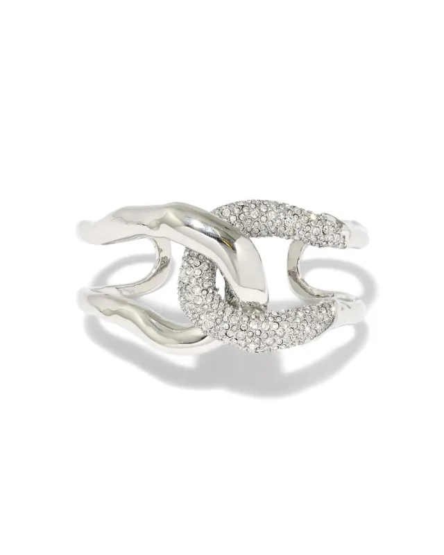 Solanales Crystal Interlocked Cuff Bracelet sold by Blue Ruby