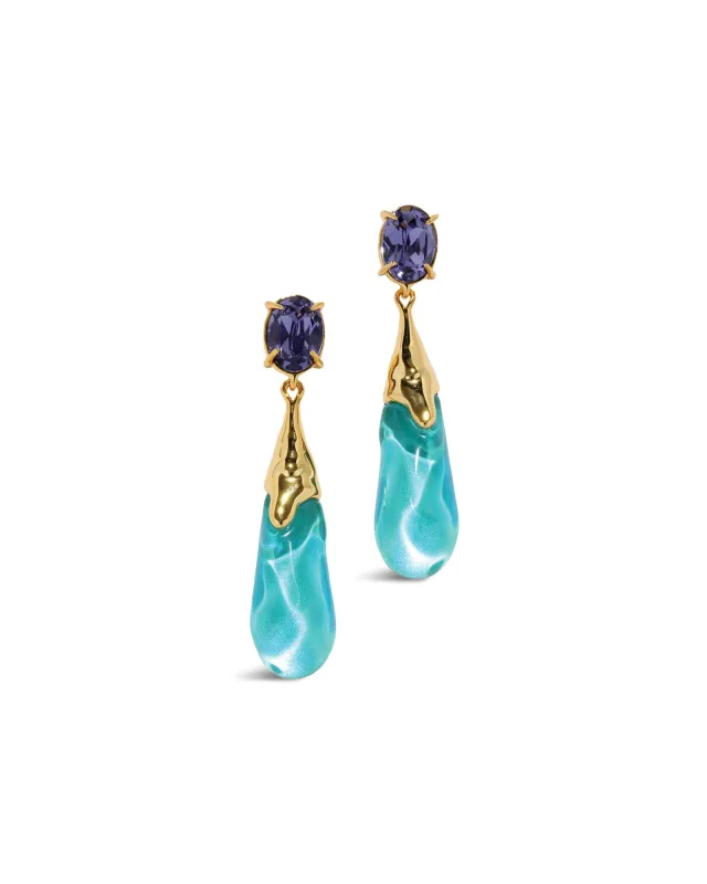 BonBon Crystal Small Teardrop Earrings sold by Blue Ruby