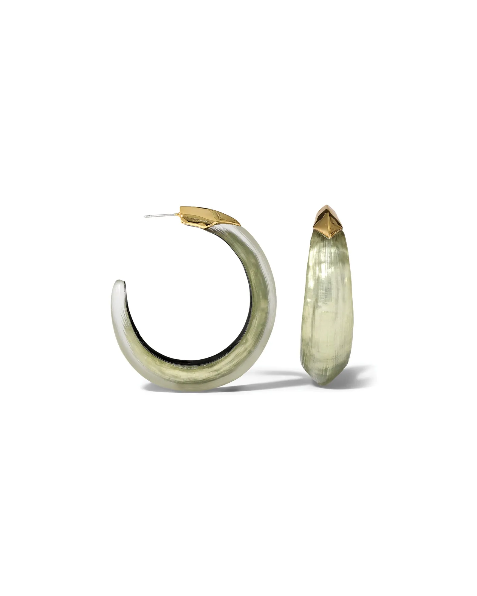 Luminous Lucite Edged Hoop Earrings sold by Blue Ruby product image thumbnail 4