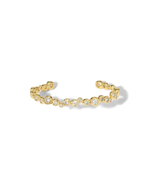 Asterales Gold CZ Skinny Cuff sold by Blue Ruby