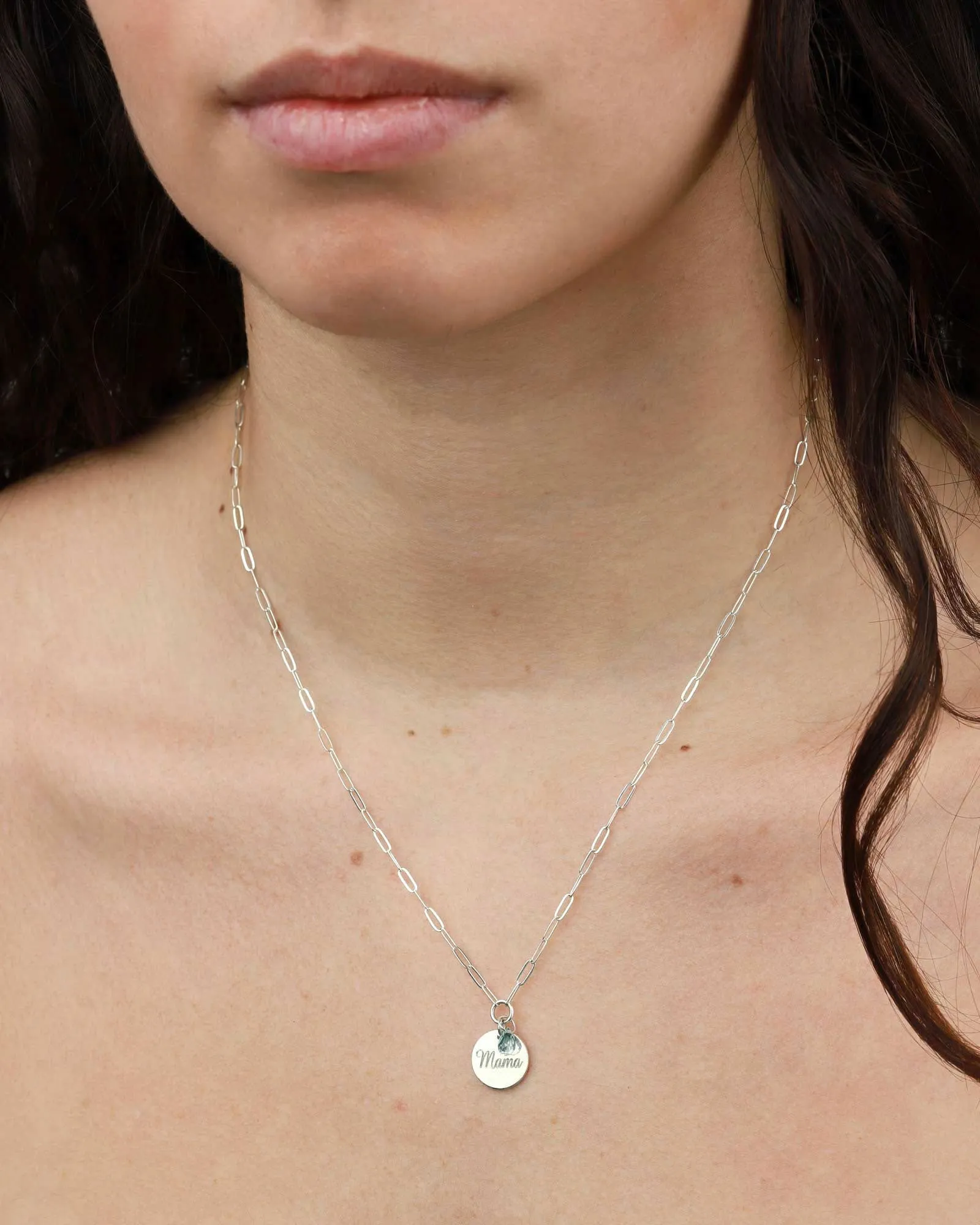 Paperclip Mama Disc Necklace sold by Blue Ruby product image thumbnail 2