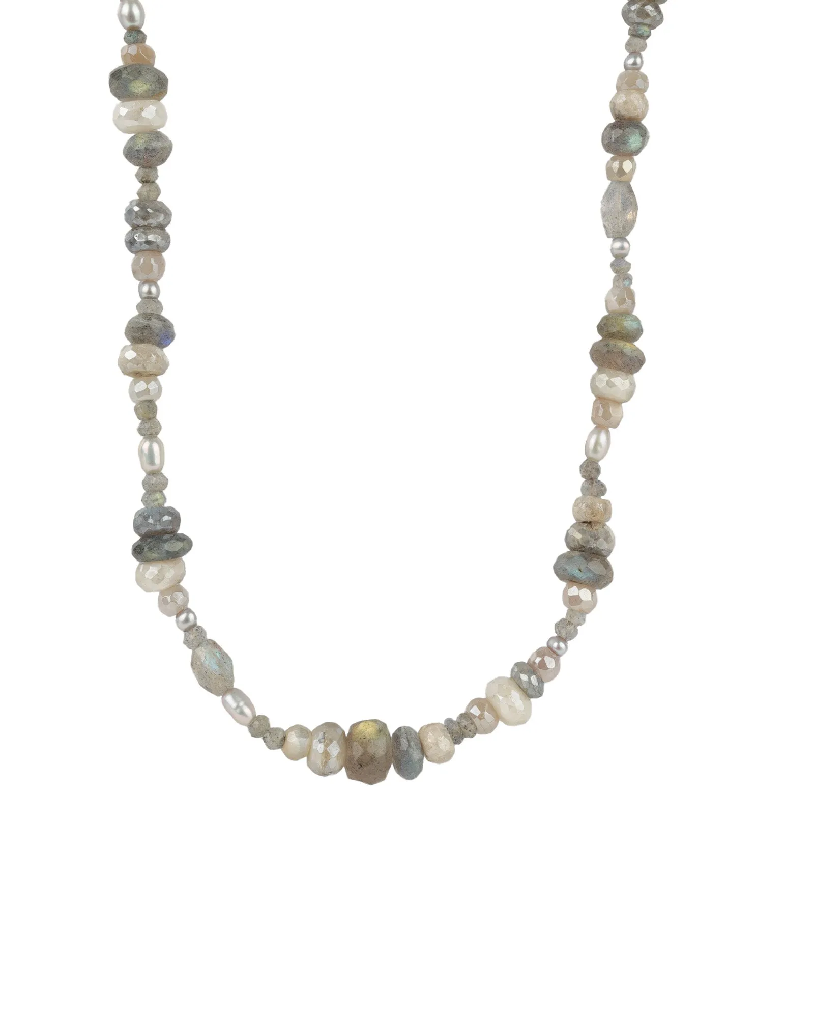 Mixed Stone + Pearl Necklace sold by Blue Ruby