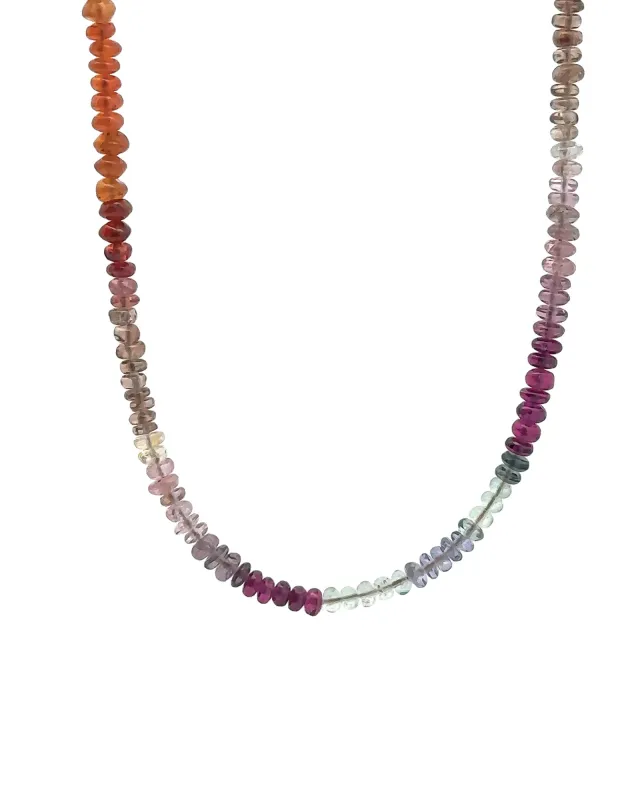 Autumn Mix Beaded Stone Necklace | 4mm sold by Blue Ruby