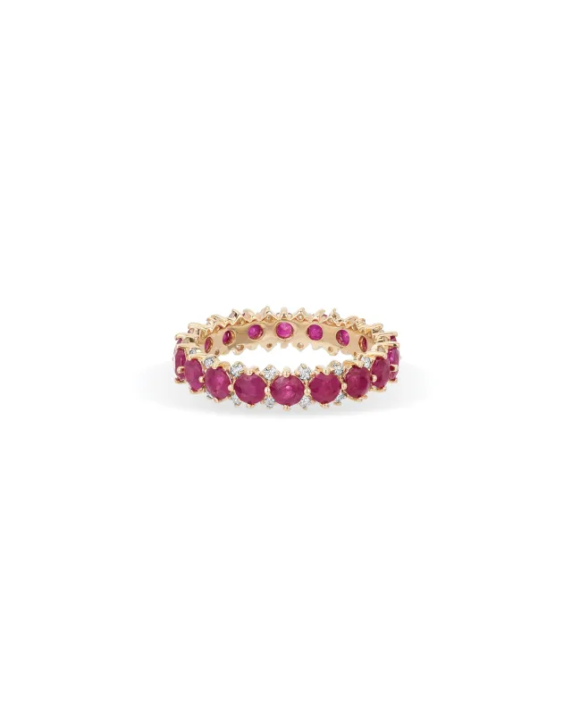 Diamond Stone Eternity Ring sold by Blue Ruby