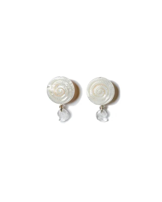 Nautilus Clip-On Earrings sold by Blue Ruby
