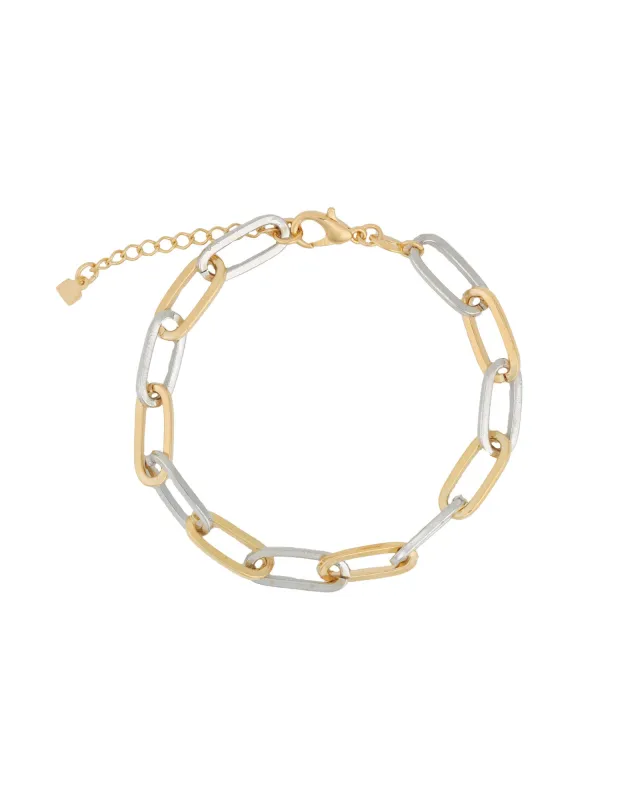 Paperclip Chain Bracelet | 7mm sold by Blue Ruby