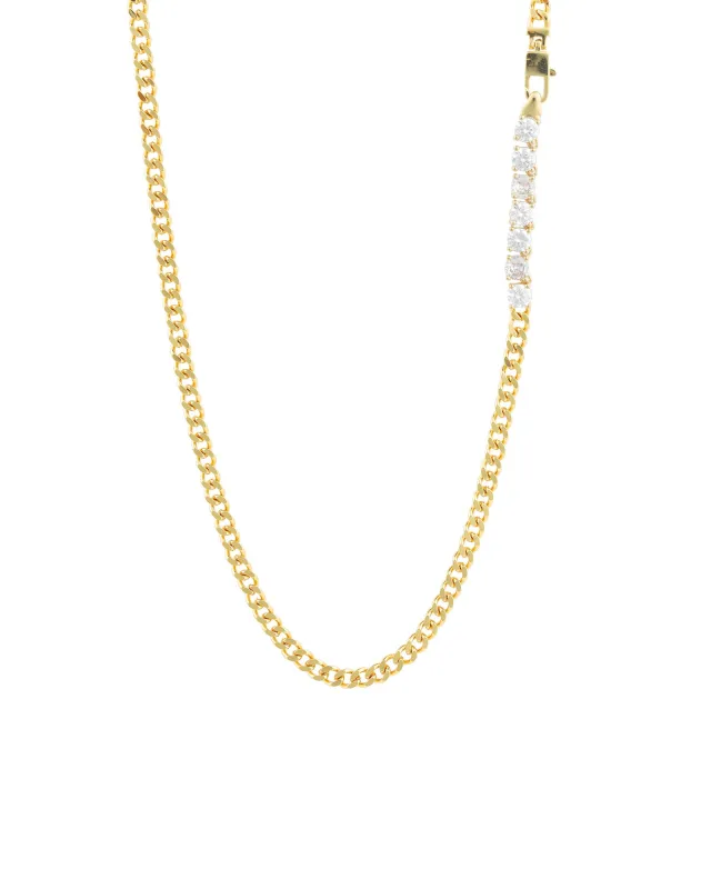 Cuban Link 7 CZ Necklace | 4mm sold by Blue Ruby
