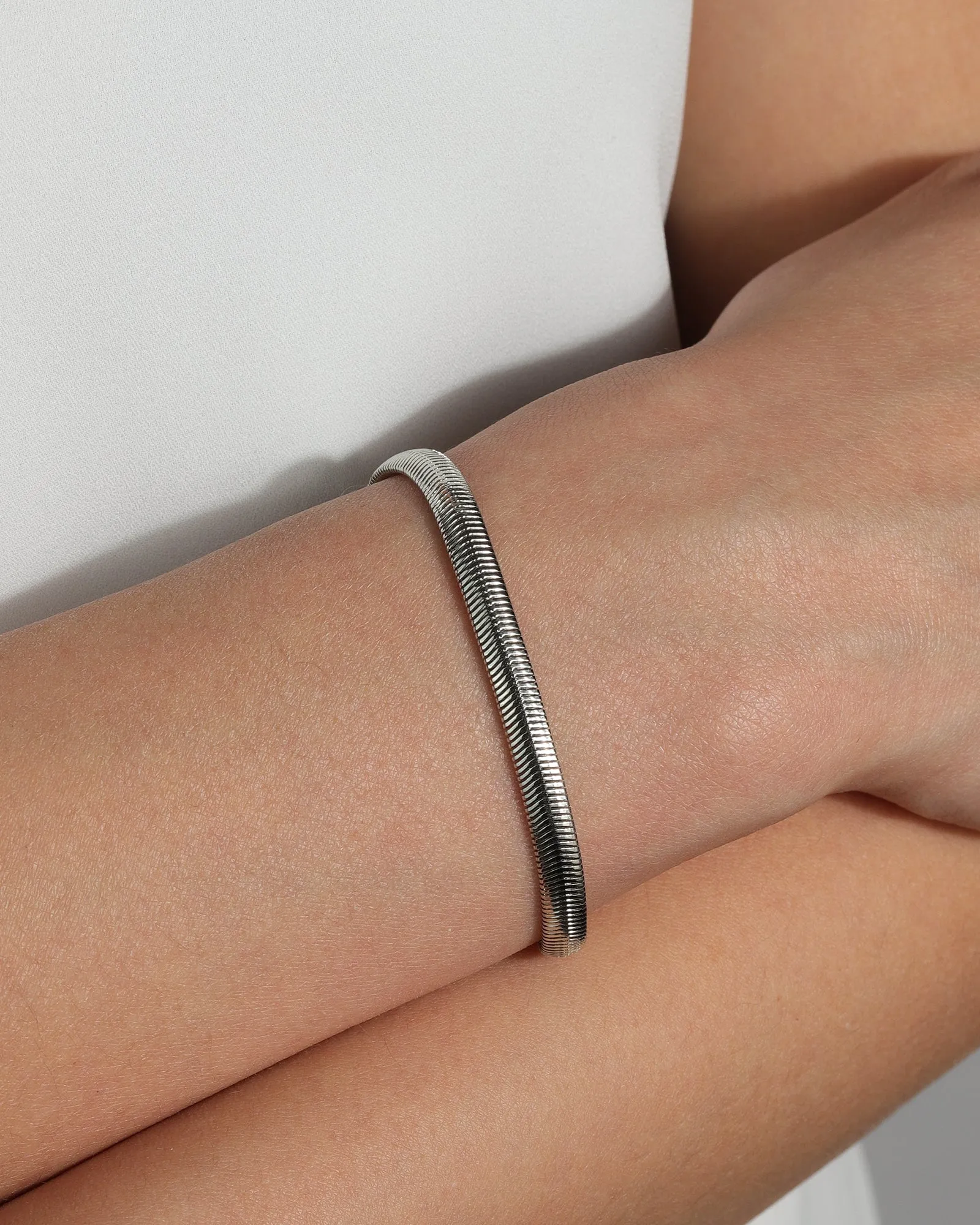 Flat Snake Bracelet | 5mm sold by Blue Ruby product image thumbnail 2