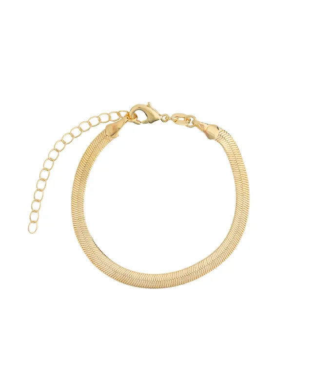 Herringbone Bracelet | 3.5mm sold by Blue Ruby