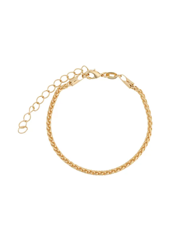 Wheat Chain Bracelet | 2mm sold by Blue Ruby