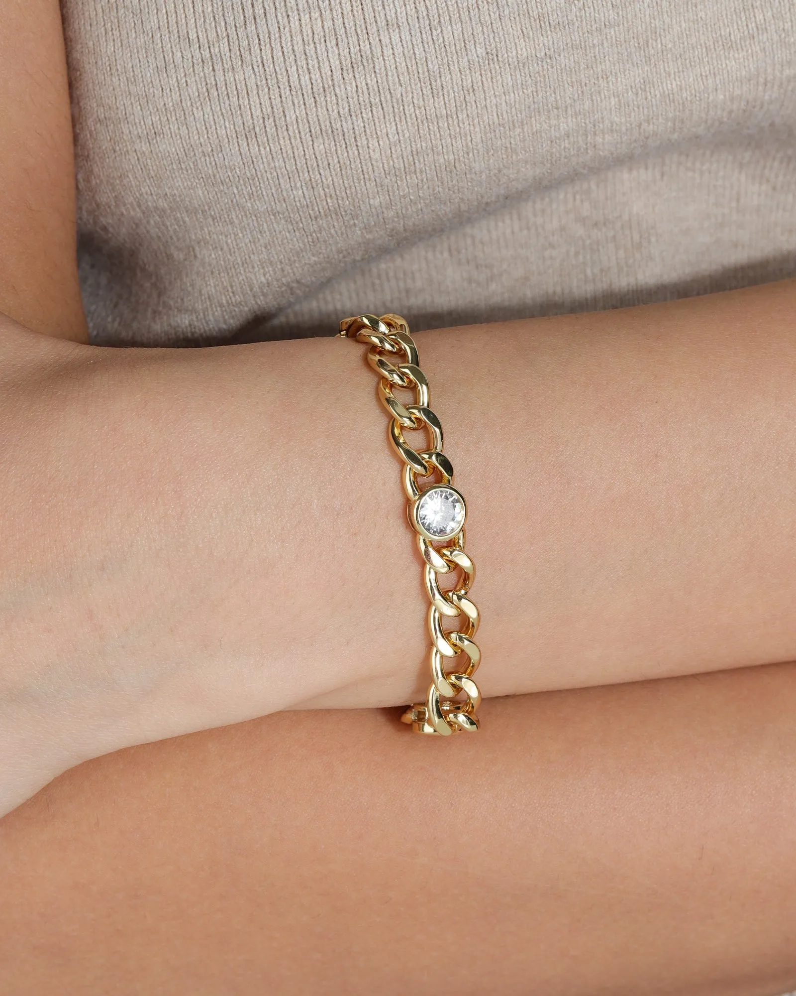 Cuban Link 3 CZ Bracelet | 7mm sold by Blue Ruby product image thumbnail 2