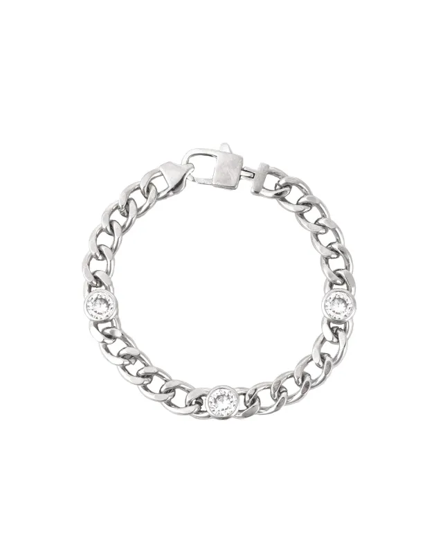 Cuban Link 3 CZ Bracelet | 7mm sold by Blue Ruby