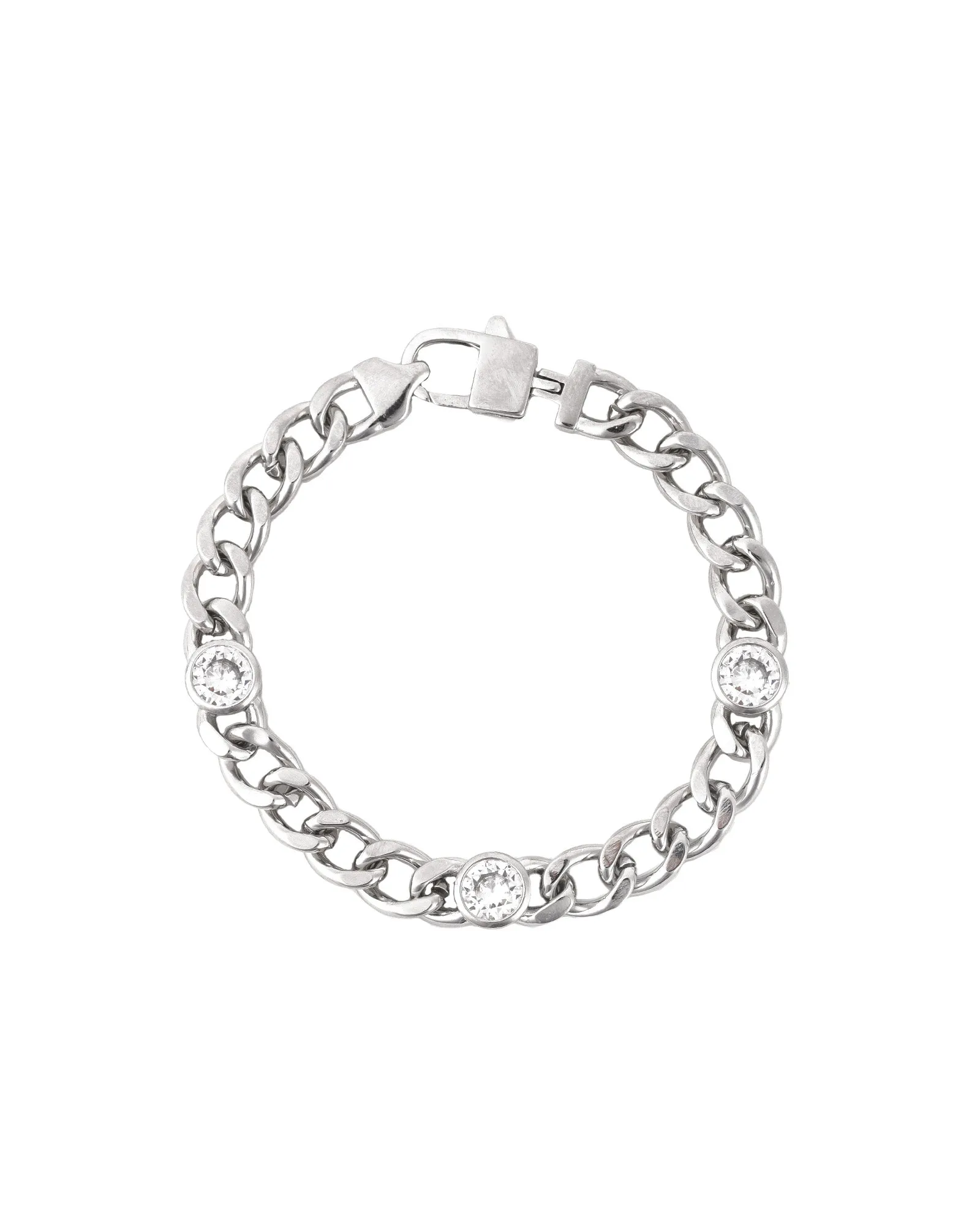 Cuban Link 3 CZ Bracelet | 7mm sold by Blue Ruby
