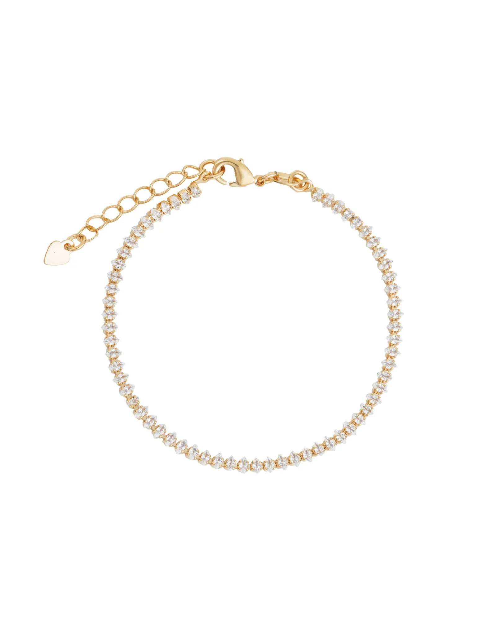 Marquise CZ Bracelet | 3mm sold by Blue Ruby