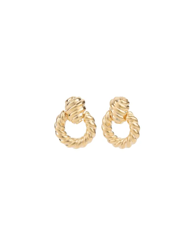 Rope Circle Drop Studs sold by Blue Ruby