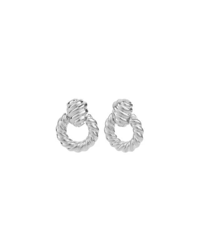 Rope Circle Drop Studs sold by Blue Ruby