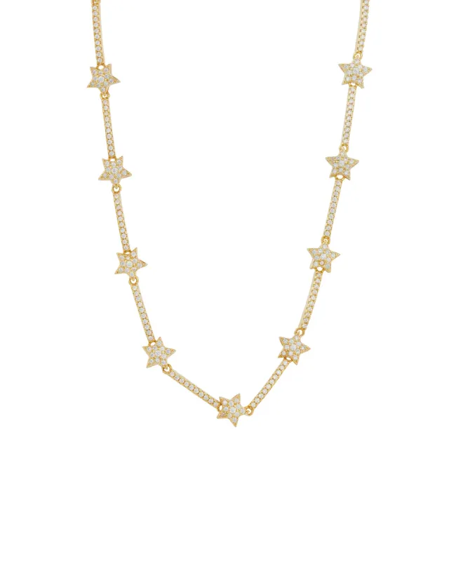 Star Pavé CZ Necklace sold by Blue Ruby