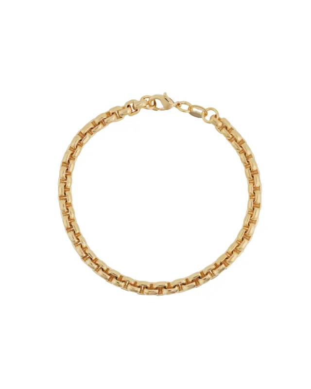 Square Link Bracelet | 4mm sold by Blue Ruby