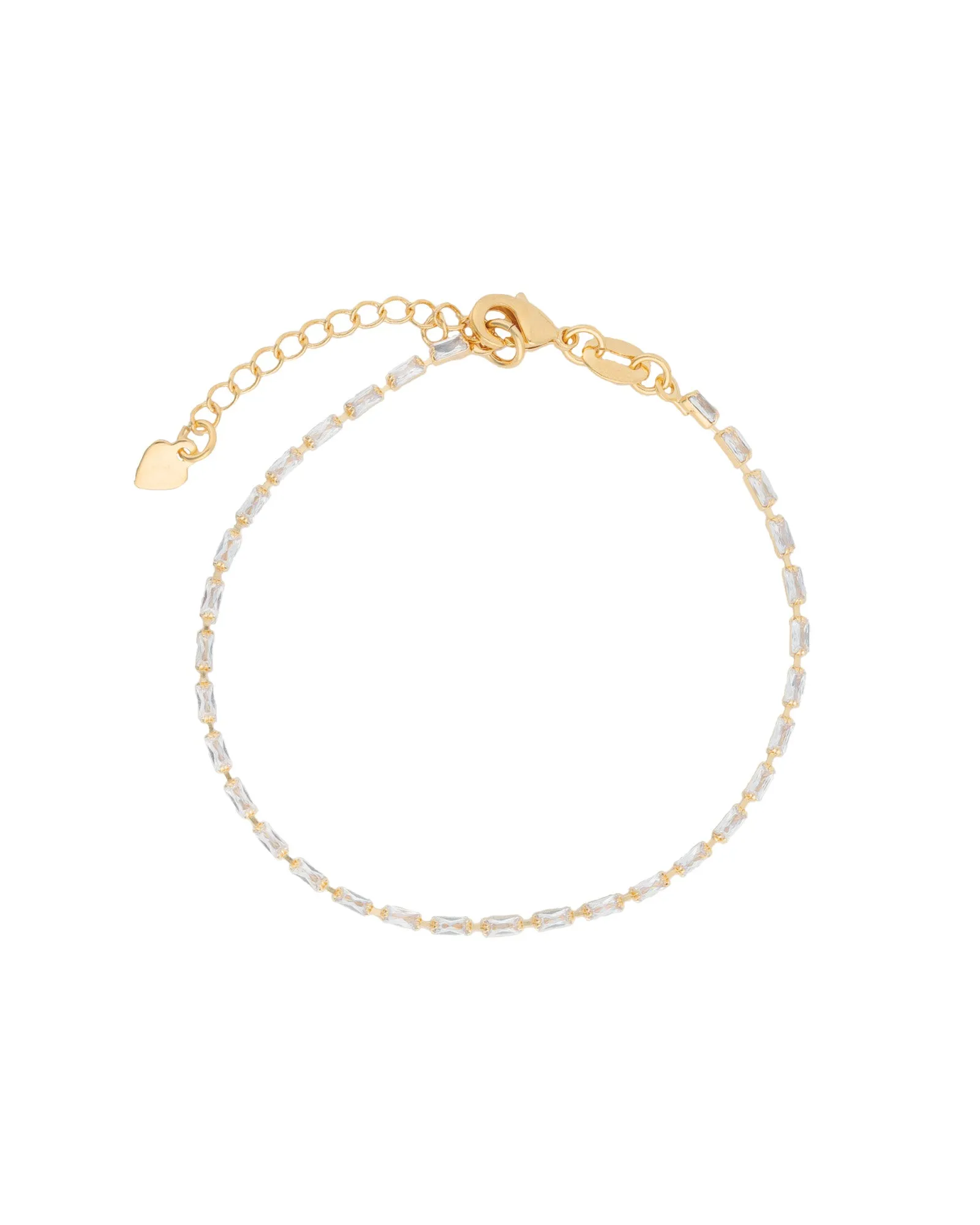 Baguette CZ Bracelet | 2mm sold by Blue Ruby