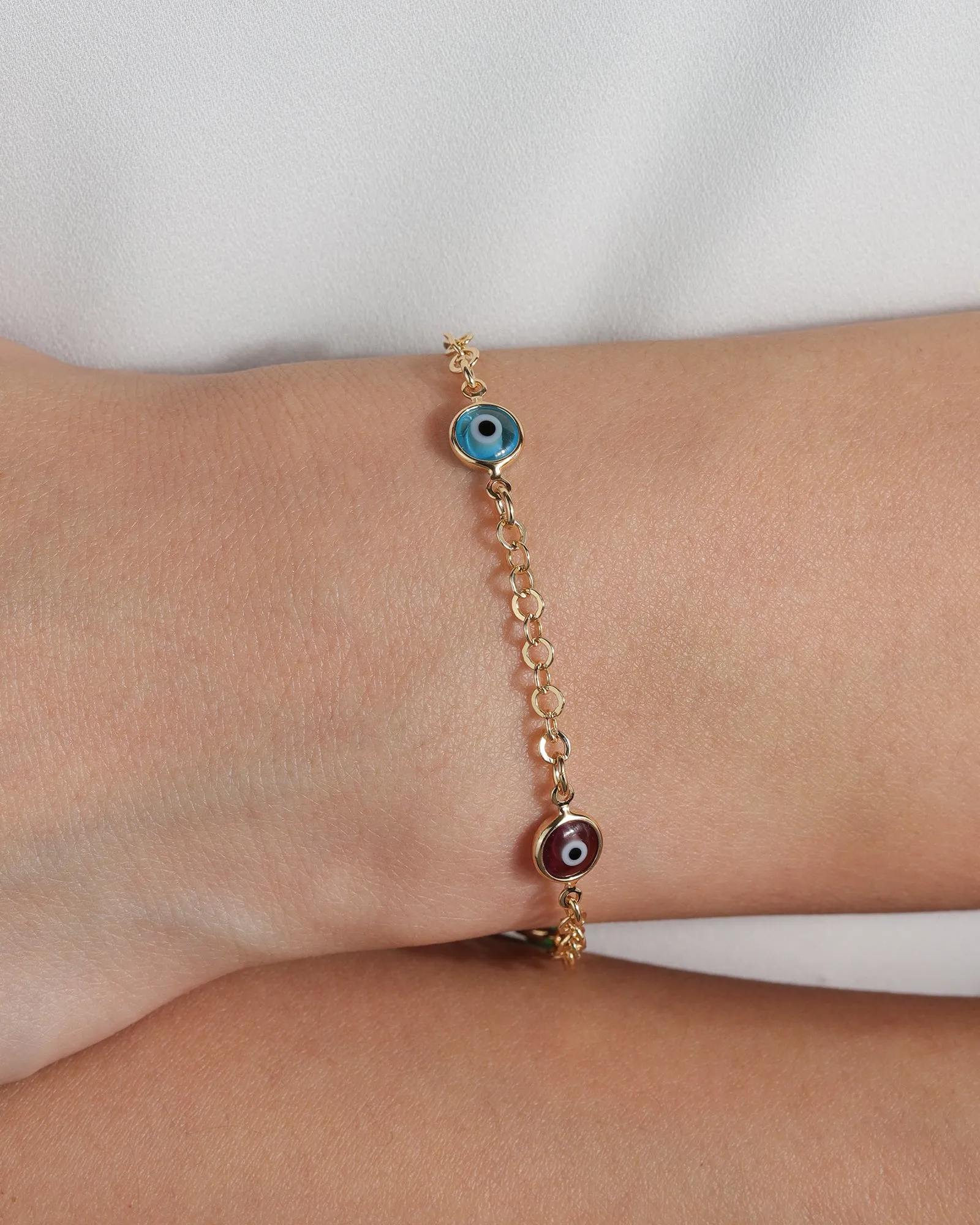 Evil Eye Mix Station Bracelet sold by Blue Ruby product image thumbnail 2