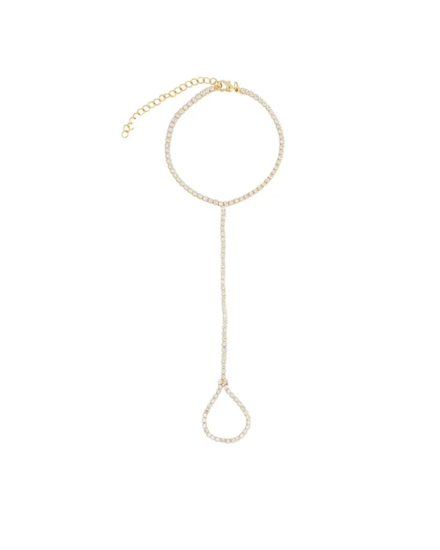 CZ Hand Chain Bracelet sold by Blue Ruby