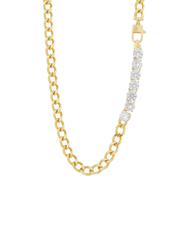 Cuban Link 7 CZ Necklace | 7mm sold by Blue Ruby
