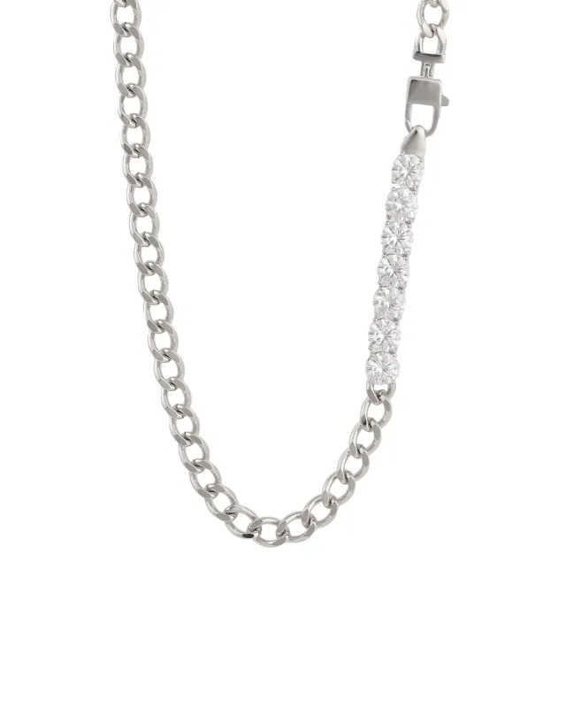 Cuban Link 7 CZ Necklace | 7mm sold by Blue Ruby