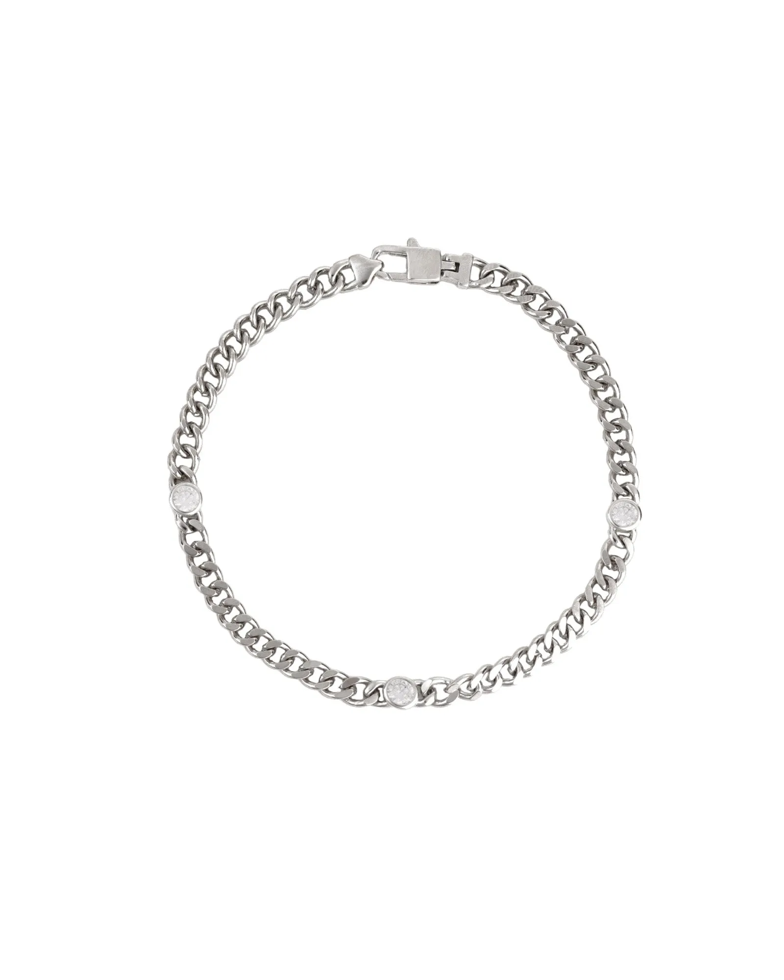 Cuban Link 3 CZ Bracelet | 4mm sold by Blue Ruby