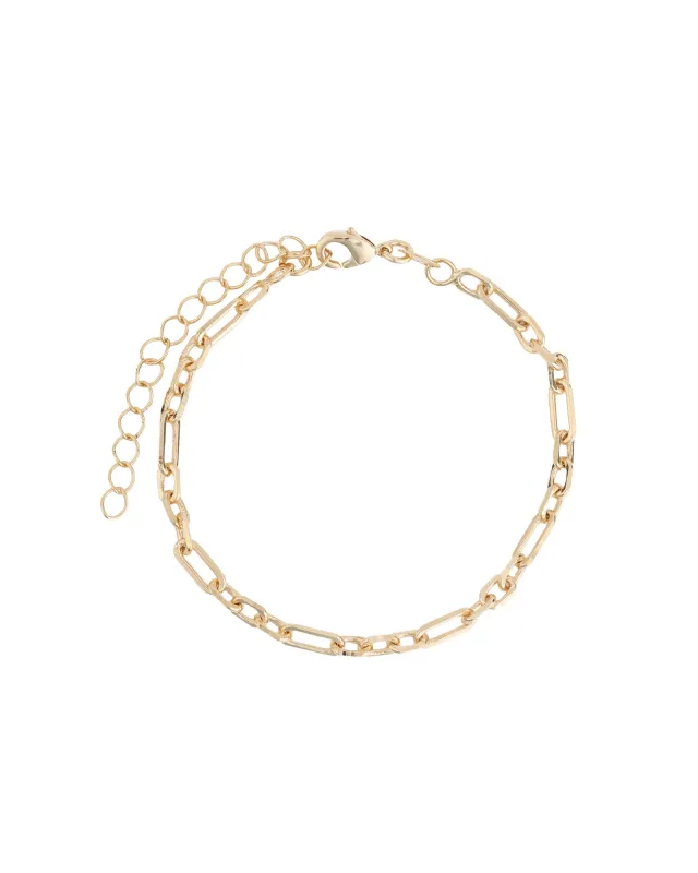 Paperclip Long Short Bracelet sold by Blue Ruby