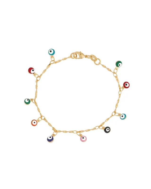 Evil Eye Multi Drop Bracelet sold by Blue Ruby