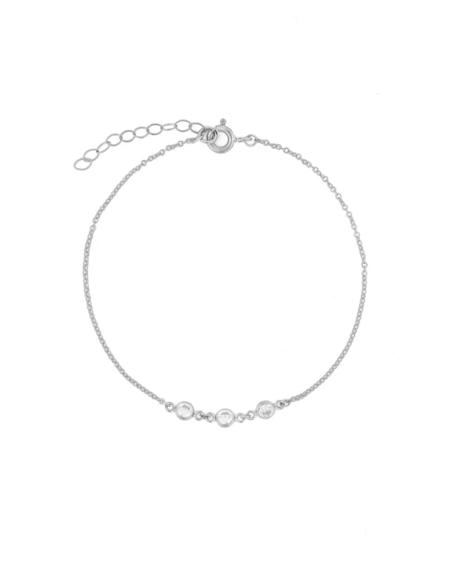 Three CZ Bracelet sold by Blue Ruby