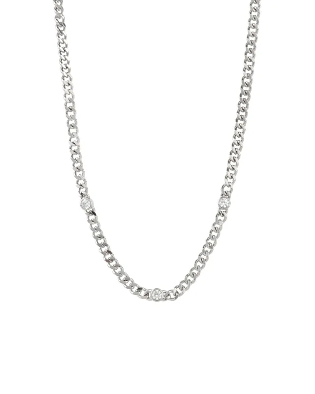 Cuban Link 3 CZ Necklace | 4mm sold by Blue Ruby