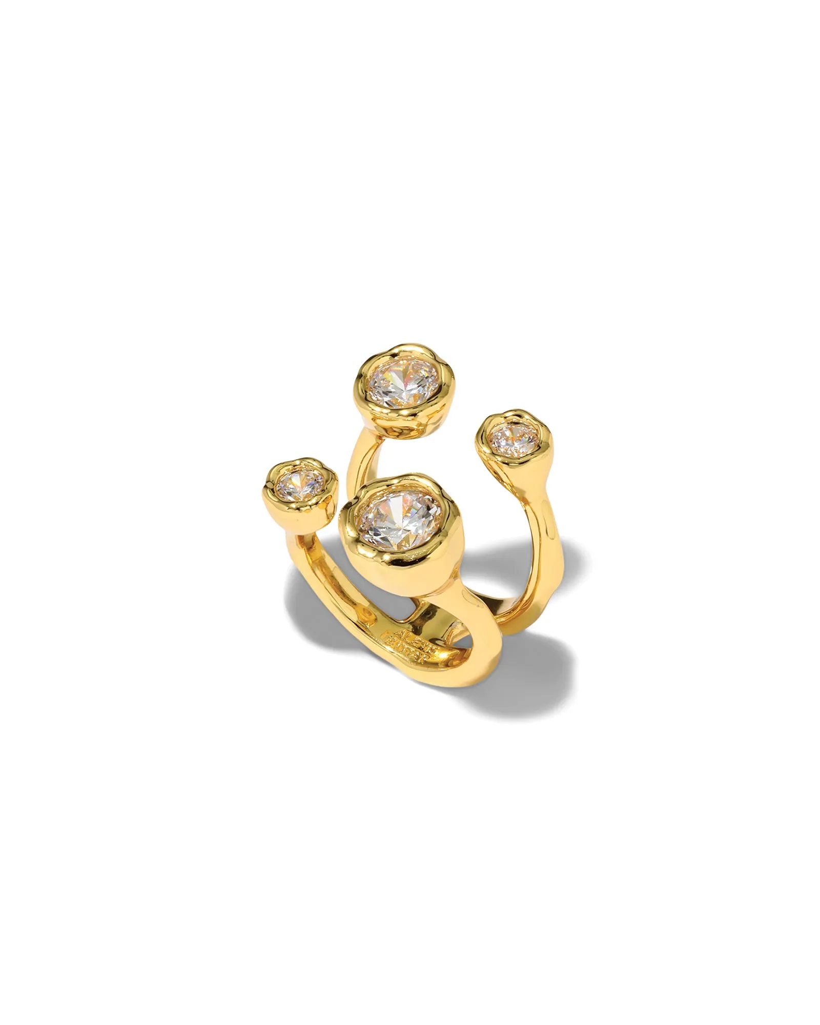 Asterales Gold Open Ring sold by Blue Ruby