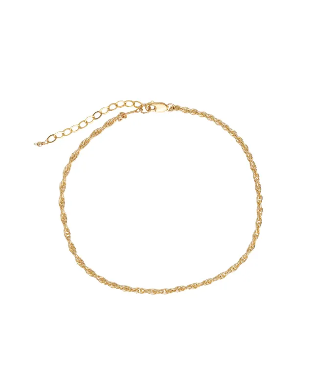 Rope Chain Anklet | Medium sold by Blue Ruby