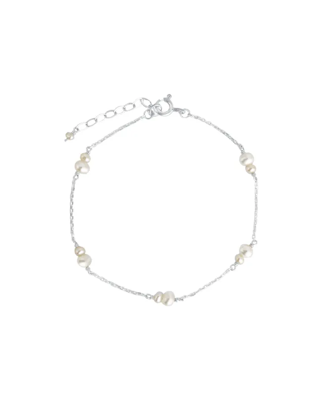 Double Station Pearl Bracelet sold by Blue Ruby