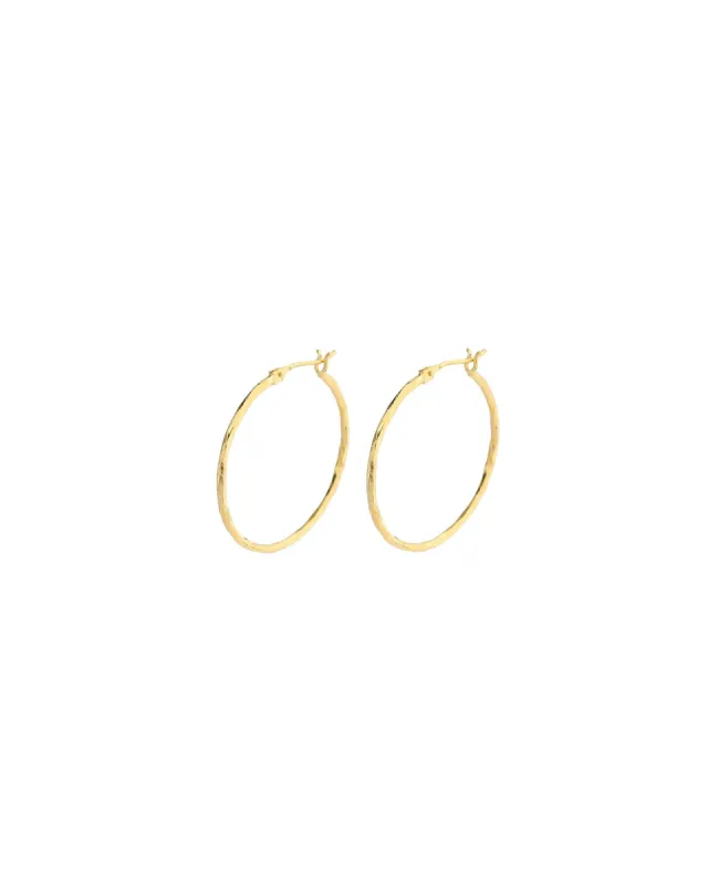 Hammered Hoops I 35mm sold by Blue Ruby