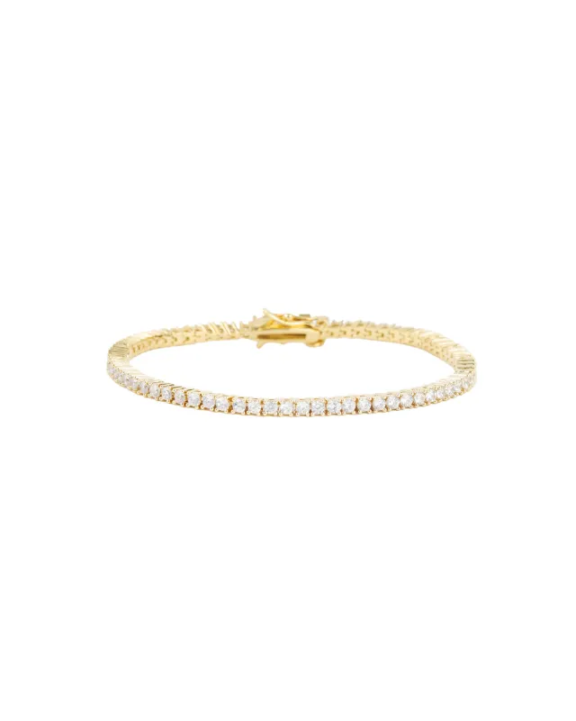 Tennis 4 Prong Bracelet | 3mm sold by Blue Ruby