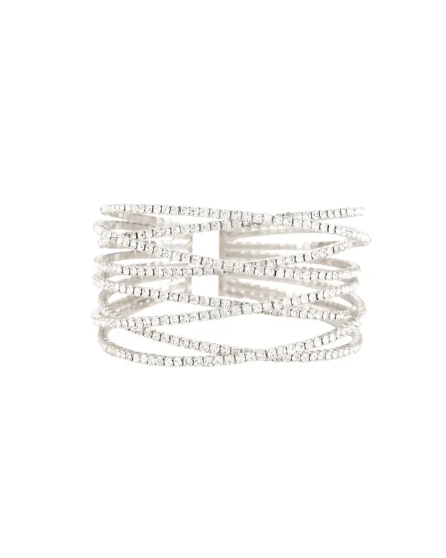 8 Row Crystal Cuff sold by Blue Ruby