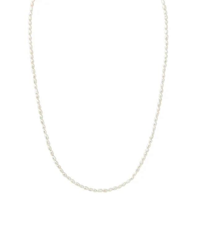 Rice Pearl Necklace sold by Blue Ruby