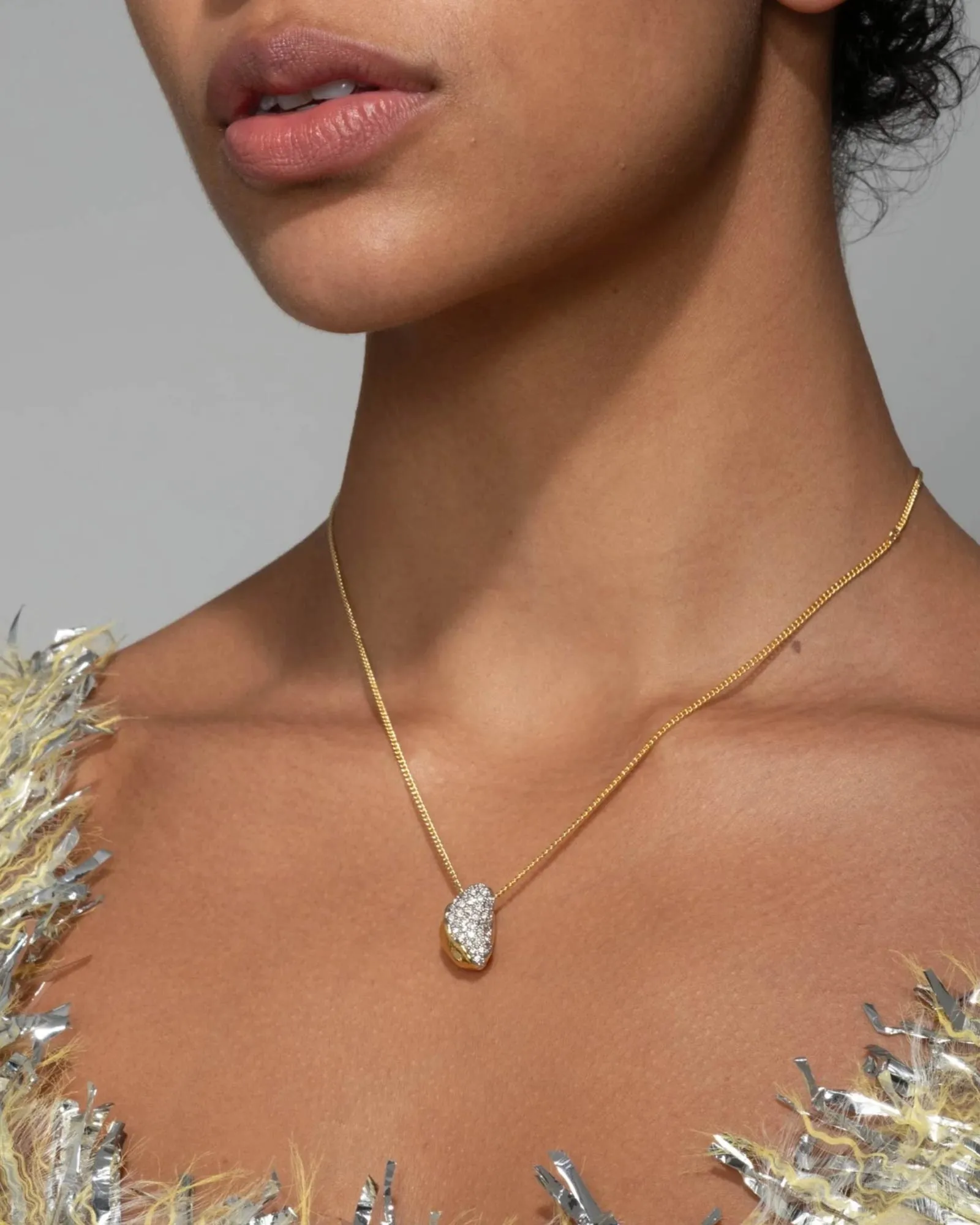 Solanales Crystal Small Pebble Necklace sold by Blue Ruby product image thumbnail 2