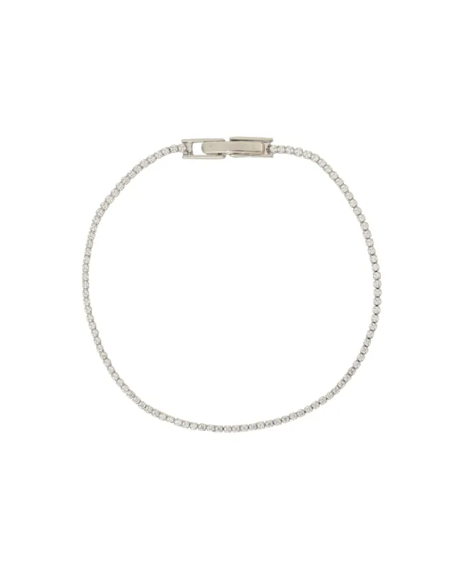 Round Crystal Tennis Bracelet | 1.3mm sold by Blue Ruby