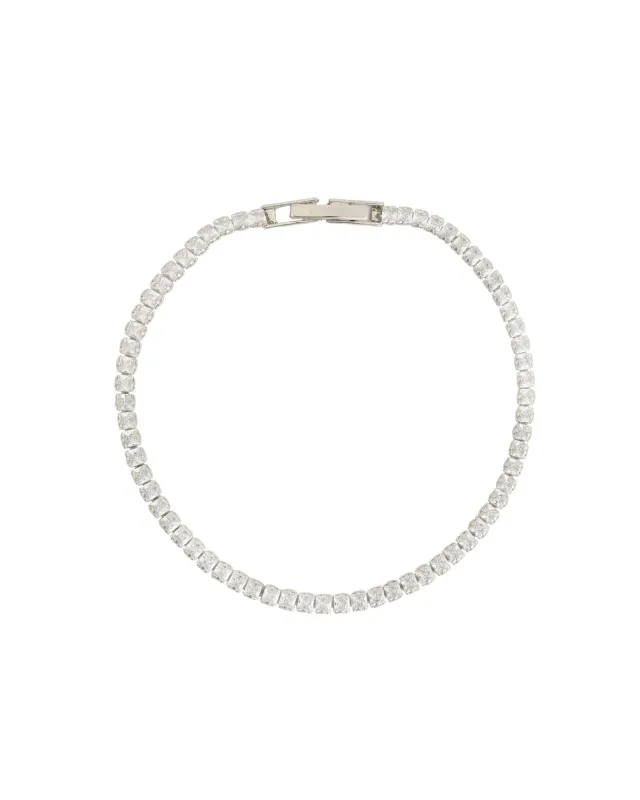 Square Crystal Tennis Bracelet | 2.5mm sold by Blue Ruby