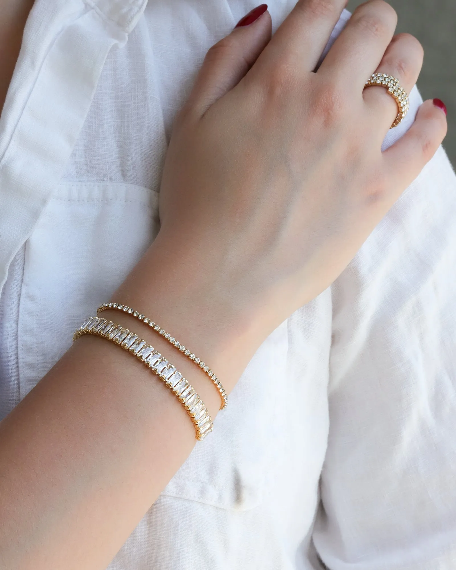 Baguette Pull Bracelet sold by Blue Ruby product image thumbnail 3