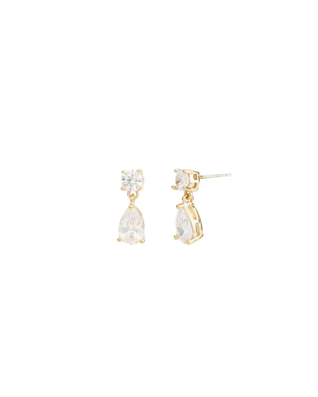 Small Round + Teardrop  Earrings sold by Blue Ruby