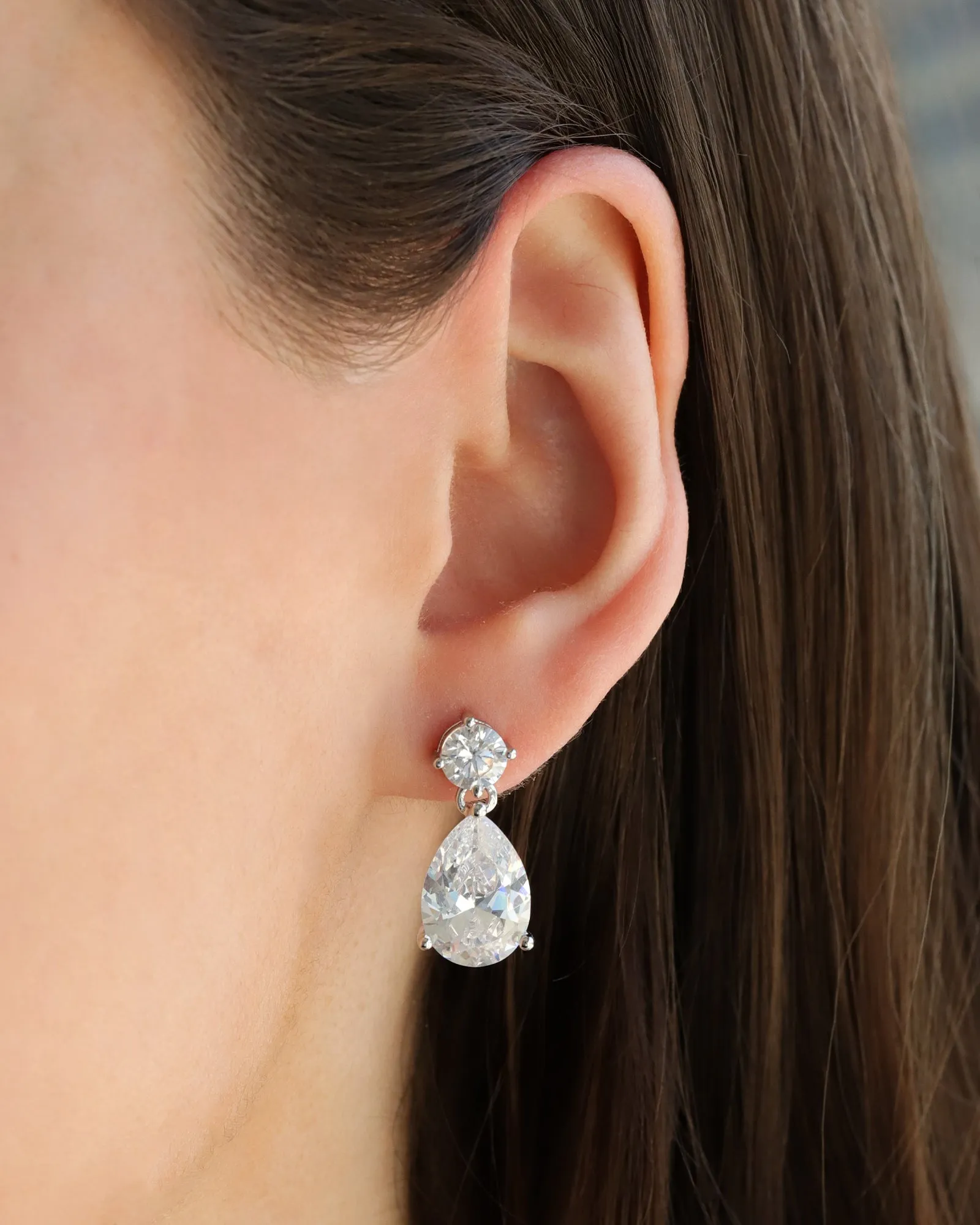 Large Round + Teardrop Earrings sold by Blue Ruby product image thumbnail 2
